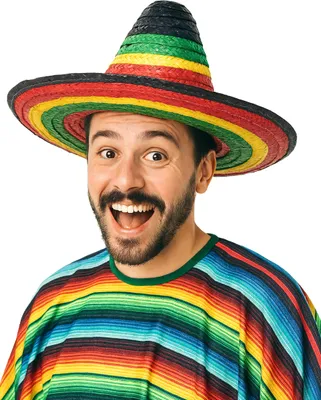 Obrázok produktu pre Mexický klobúk sombrero, farebný - jedna veľkosť