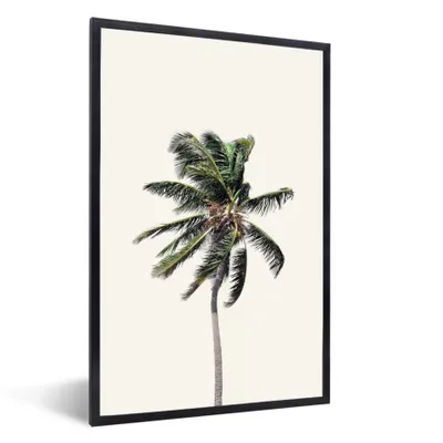 Obrázok produktu pre MuchoWow® Zarámovaný plagát - Palma - Zelená - Príroda - Listy - 40x60 - Nástenný plagát v ráme Fotografia