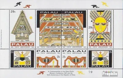 Produktbild von Briefmarken Palau-Inseln 1991 Mi 474-481 Kleinbogen (kompl.Ausg.) postfrisch Unabhängigkeit