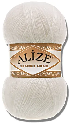 Productafbeelding van Alize 1x 100g Angora Gold garen, effen kleur, geschikt voor haken en breien (450)