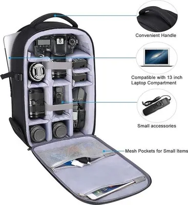 Produktbild von Kamera-Tasche faltbar mit Innentasche