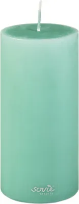 Produktbild von Sovie CANDLES Stumpenkerze in Jadegrün Ø 70 mm x H 150 mm, Brenndauer ca. 82 Std. - 1 Stück
