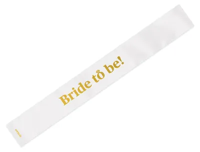 Junggesellinnenabschiedsband 'Bride to be!' – lustiges Accessoire