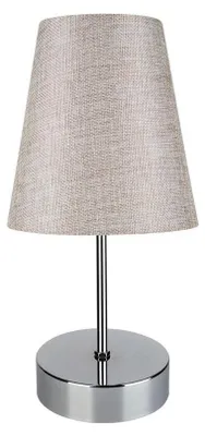 Immagine prodotto di Lampada da tavolo cromo beige Estelya ASZ1068