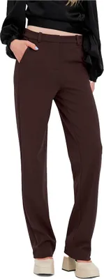 Zdjęcie produktu dla Spodnie Vero Moda Zamira Slim Straight, brązowe, rozmiar S / 32, damskie, brązowe, rozmiar S