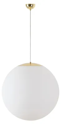 Productafbeelding van OSMONT ISI40067 ISIS S5, hanglamp van kunststof, messing/wit, beschermingsgraad IP40, 25 W, fitting E27