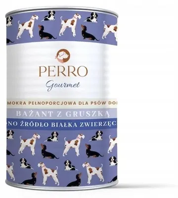 Zdjęcie produktu dla Mokra karma dla psa PERRO Gourmet Bażant z gruszką 400g