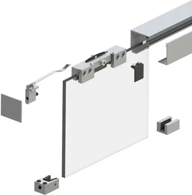 Produktbild von HELM GT-L 80 Garnitur EV1 eloxiert, Dämpfer, 2000 mm, Decke