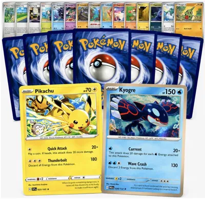 Image de Pokémon 100 cartes anglaises dont 10 brillantes Holo et Reverse Holo