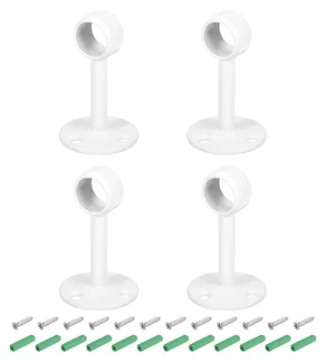 Obrázek produktu pro Držáky na záclonovou tyč (4 kusy) pro montáž do stropu - 1,5 cm