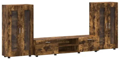 Produktbild von TV-Schrankset FLORIN 3 pcs Geräucherte Eiche Holzwerkstoff