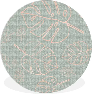 Produktbild von MuchoWow® - Wand-Kreis - Wohnzimmer - Bild - Runde - Wanddeko - Dibond - Kunstdrucke