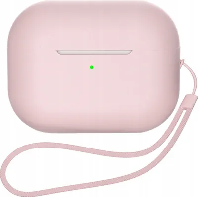 Produktbild von Silikonhülle für Airpods 1 / 2 + Handschlaufe Lanyard Rosa