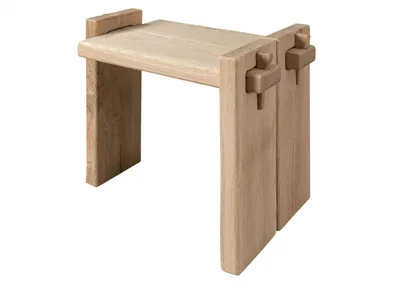 Image de MASSIVMOEBEL24 | Table de nuit 56115710x34 Chêne huilé Bois naturel OAK HEART #11