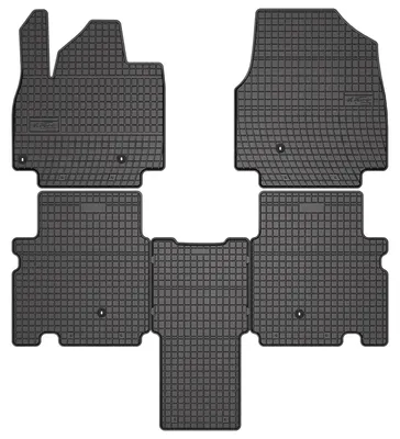 Immagine prodotto di Tappetini auto in gomma adatto per Kia EV9 (2023-, crossover) neri, set 4 pz, con fissaggi