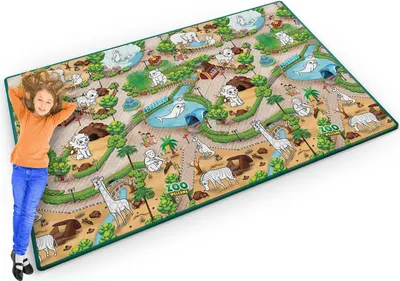 Zdjęcie produktu dla Mata do kolorowania dla dzieci, rolowana 200 x 120 x 0,3 cm - Ricokids RK-343