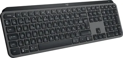 Immagine prodotto di Logitech MX Keys S - Senza fili - RF senza fili + Bluetooth - Interruttore a forbice - AZERTY - LED - Grafite