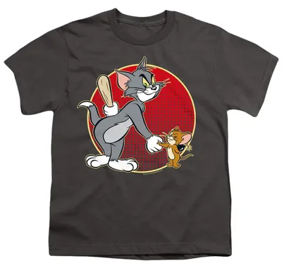 Obrázok produktu pre Tričko s motívom Tom a Jerry – "Schovávačka" – pre deti, model TV37223 (veľkosť 140-146), farba: čierna
