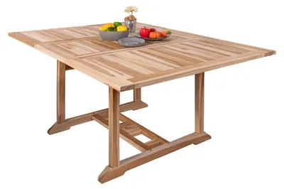 Produktbild von Teak Gartentisch eckig ausziehbar 120 - 170 cm x 120 cm Madera