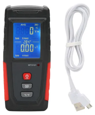 EMF-Meter, Trifield, hohe Präzision, Mini, Digital-LCD, Strahlungsdetektor