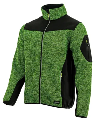 Produktbild von SARA Melange-Strickjacke "COMFORT PLUS" 475 g/m² aus Polyester Gelb XL