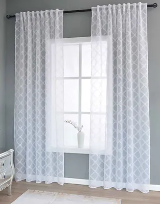 Produktbild von 2 er Set Gardine  HxB 245x145 cm Natur Diamond »VALENCIA« Multiband Aufhängung Scherli Transparent Leinen-Optik, 2023400-408S-2