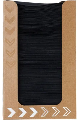 Produktbild von 12x -Dunisoft-Serviettenbox 20 x 20 cm schwarz | Packung (100 Stück)