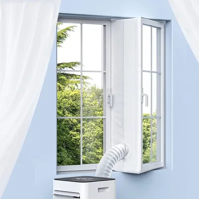 Imagen del producto de Sellado hermético para ventanas, de 400 cm, apto para aires acondicionados portátiles, secadoras y ventanas