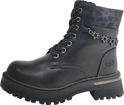 Produktbild von Dockers by Gerli  Kinderschuhe Mädchen Schnürstiefel Schwarz Freizeit, Schuhgröße:32 EU