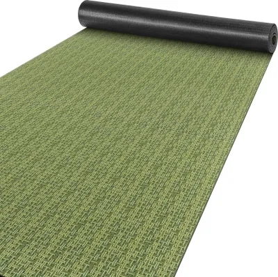 Produktbild von Küchenläufer Flur Läufer Küchenteppich Teppich Textil ITACA Grün Streifen Robust Breite 65cm Länge 180cm