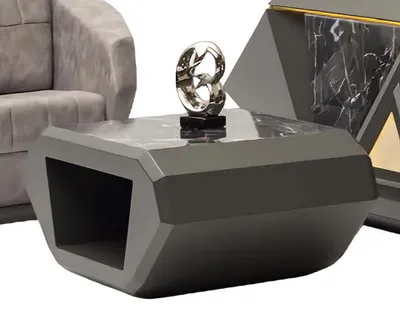 Immagine prodotto di Tavolino grigio Tavolino da salotto senza tempo Tavolini Tavolino in legno Tavolino da salotto