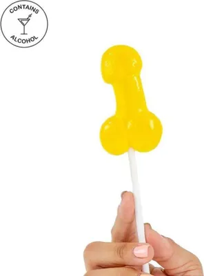 Obrázok produktu pre SECRETPLAY – Lízanka v tvare penisu s príchuťou ananásu a kokosu (Pineapple Colada) s obsahom alkoholu