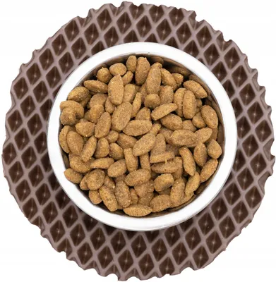 Produktbild von Max-Dywanik Runde Napfunterlage Ø16cm Braun für Haustiere