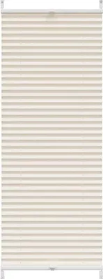 Imagen del producto de vidaXL Estor plisado, enrollable, 60x100 cm, color crema