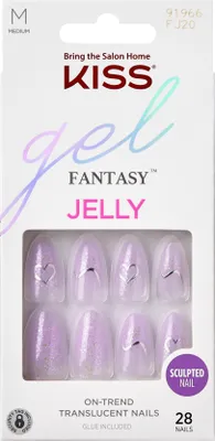 Produktbild von Kiss | Künstliche Nägel Gel Fantasy Violett - Größe M - Einfach Anzuwenden - Trendy Nageldesign