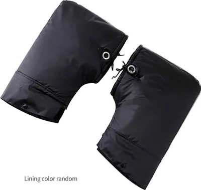 Immagine prodotto di Guanti da manubrio per moto, antivento, antipioggia, muffole, manopole, nero