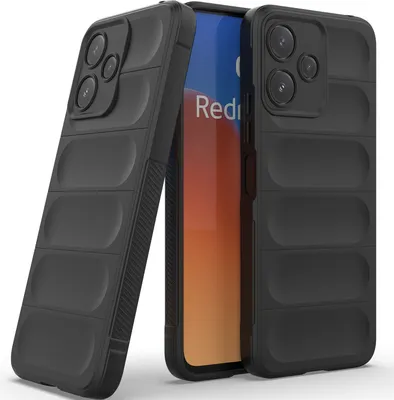 Produktbild von Handyhülle für Xiaomi Redmi 12 5G Weich TPU Silikon Stossfest Anti-rutsch Hülle Schwarz