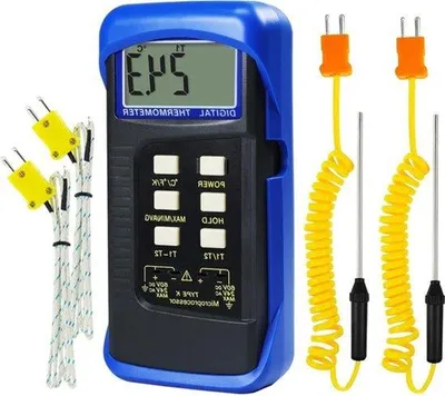 Obrázok produktu pre Teplomer s termočlánkom typu K, 4 sondy, -50 až 1300 °C