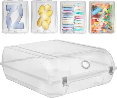 Produktbild von Orion Schuhbox Organizer Aufbewahrungsbox für Schuhe verschließbar transparent 37x29 cm