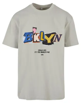 Image de Mister Tee - T-shirt « Brklyn » pour homme, taille oversize TN2612 (M) (gris clair)