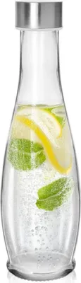 Zdjęcie produktu dla Orion | Szklana butelka na wodę - 480 ml - 25,5 cm wysokości - Silikonowa uszczelka - Serwowanie napojów