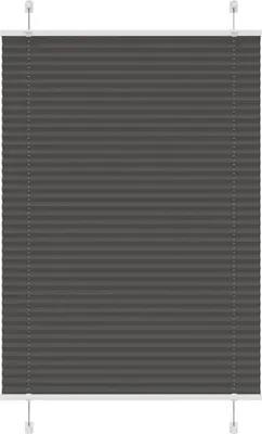 Obrázek produktu pro Plisovaná roleta černá 95x150 cm Šířka látky 94,4 cm Polyester