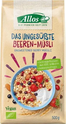 Obrázok produktu pre Allos 378188, 500 g, Glutén, Mlieko, Sója, Vlašský orech, Pšenica, Sezamové semienka, Nemecko, 1493 kJ, 355 kcal, 6 g