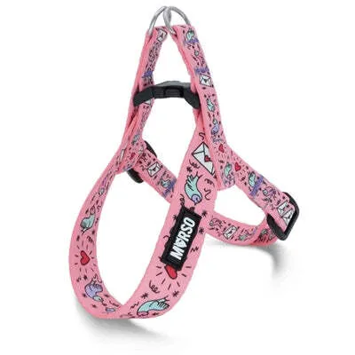 Produktbild von Morso Mini Hondentuig Verstelbaar Gerecycled Sweet Tweet Roze
