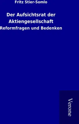 Produktbild von Der Aufsichtsrat der Aktiengesellschaft