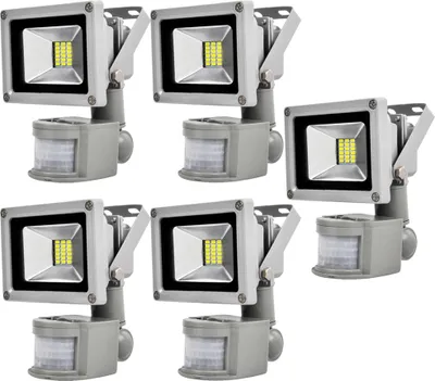 Produktbild von Greenmigo 5X 20W LED Strahler mit Bewegungsmelder