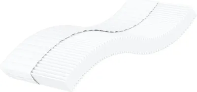 Image de Matelas en mousse blanc 100x220 cm dureté H2 H3