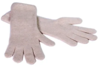 Obrázek produktu pro TUMELO rukavice z kašmíru pro ženy, dlouhé elegantní rukavice ze 100 % kašmíru, teplé pletené rukavice – béžové