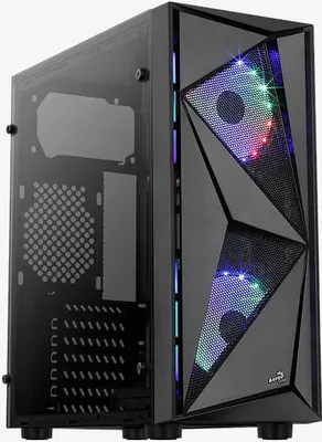 Produktbild von Aerocool Mecha-G-BK-v2, Midi Tower, PC, Schwarz, ATX, micro ATX, Mini-ITX, Acrylnitril-Butadien-Styrol (ABS), SPCC, 15,9 cm
