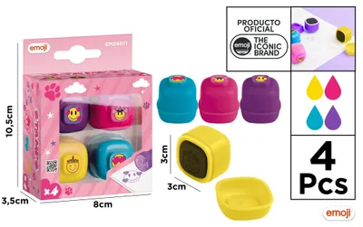 Produktbild von Stempelset EMOJI, 4 Stück - Hauptpapier